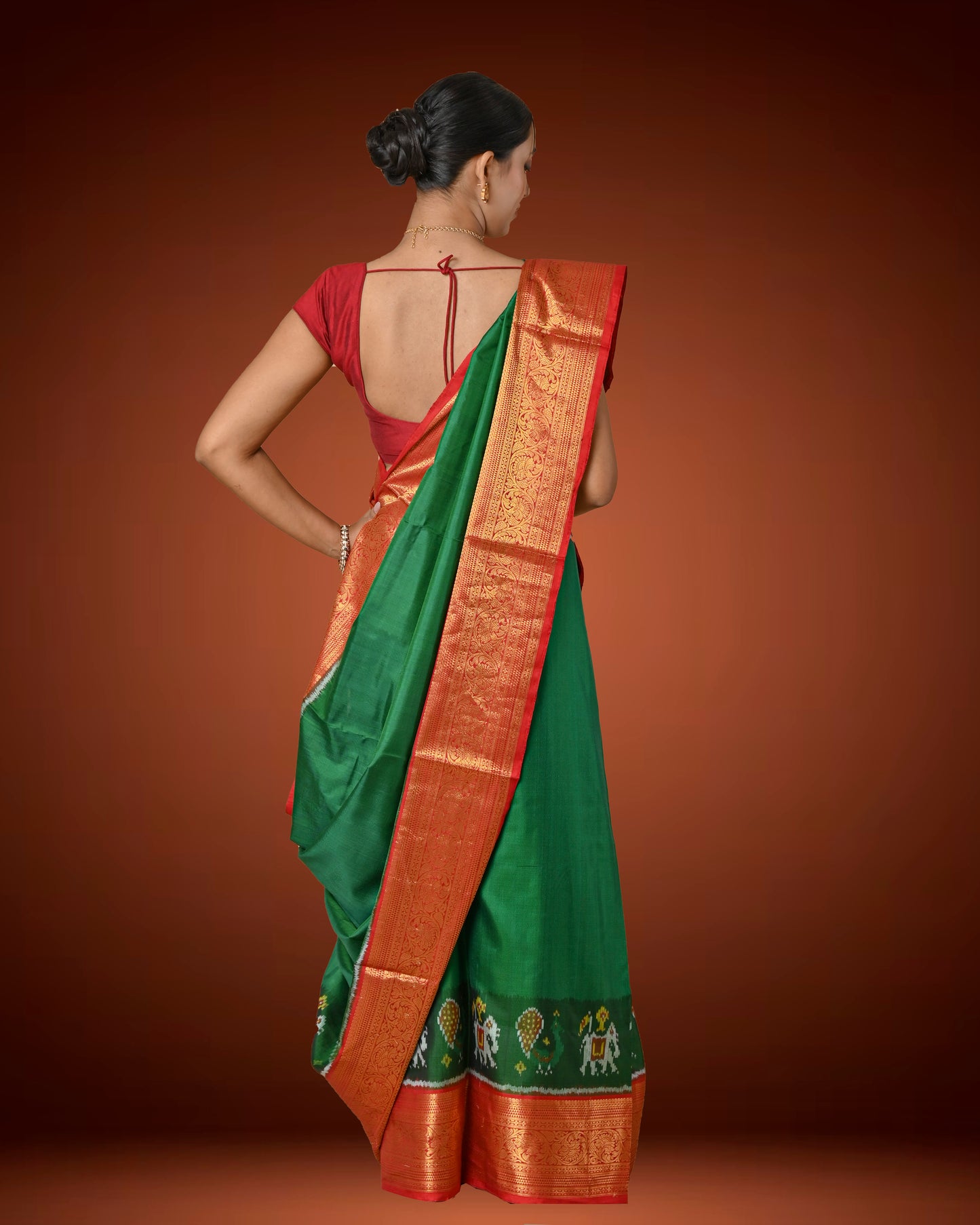 Traditional Patalo Saree with Rich Kanjivaram Silk Border