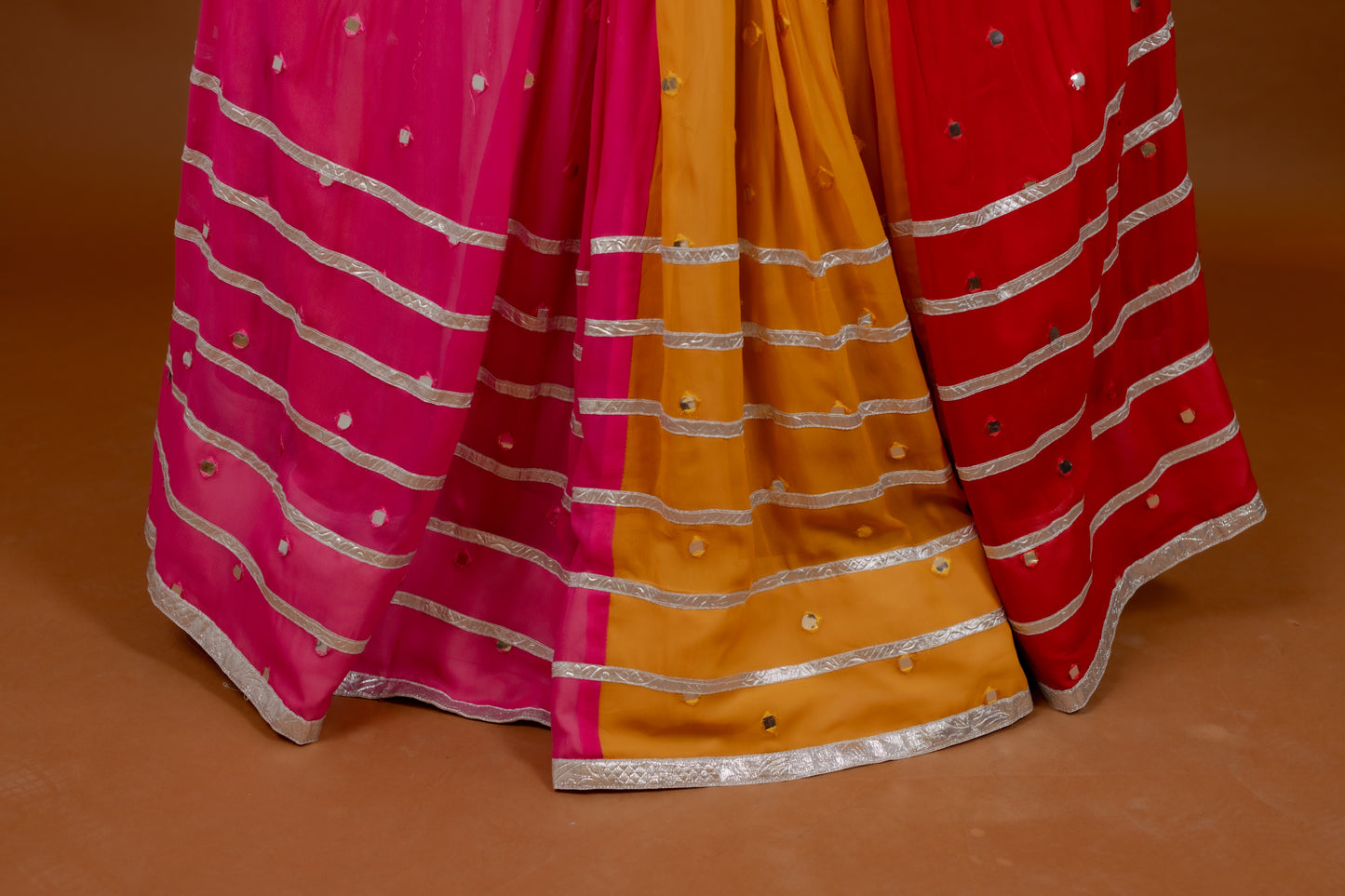 Multi-Shade Georgette Chaniya Choli Ensemble