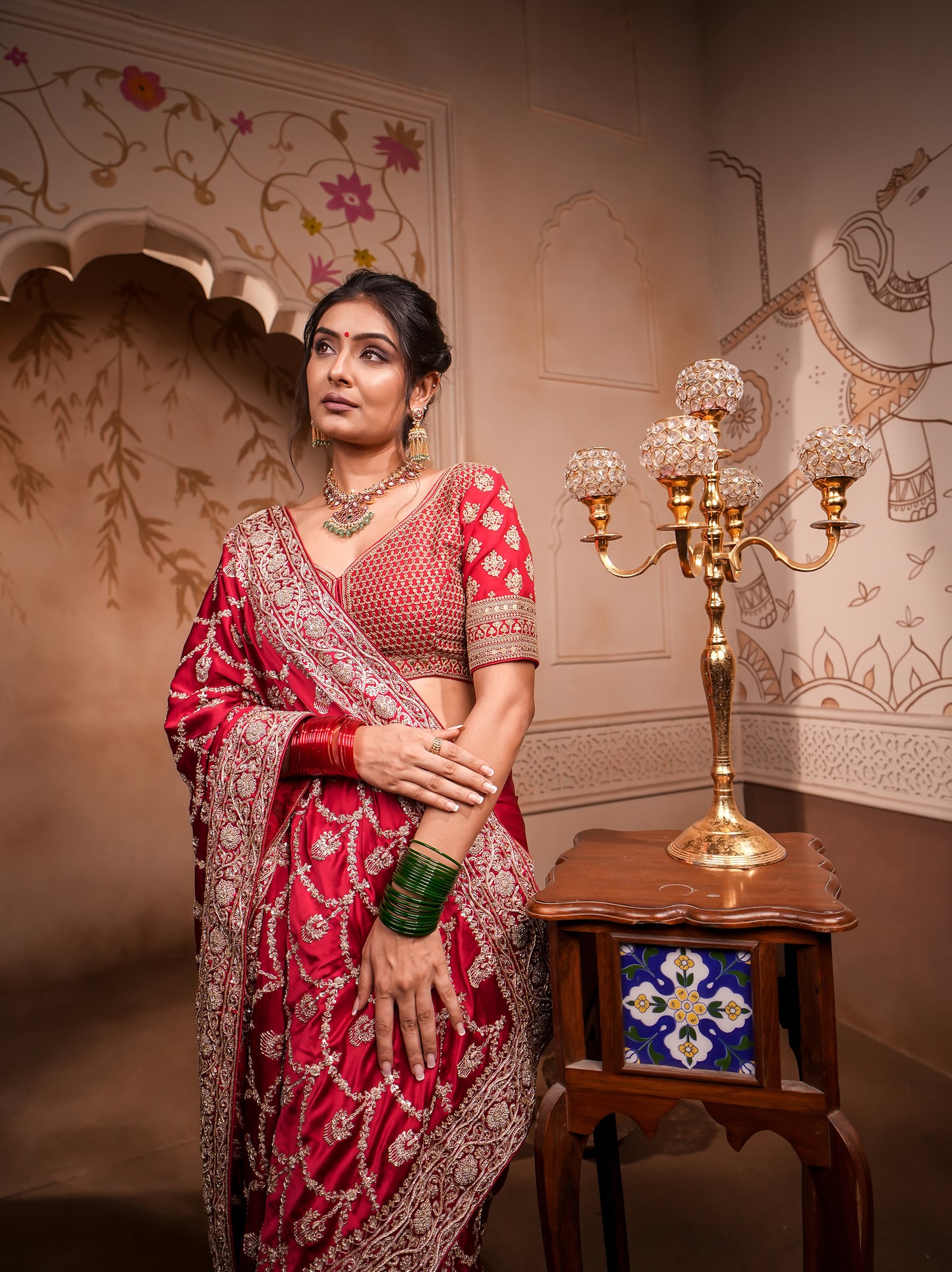 Royal Satin Silk Saree with Exquisite Jardosi Work