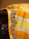Yellow & Orange Leheriya Saree