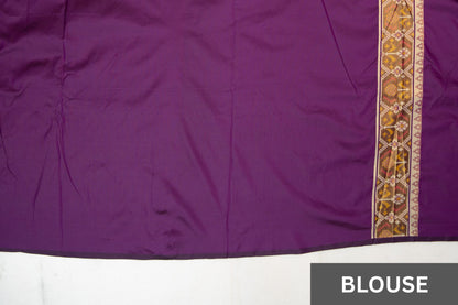Royal Fusion Patola Silk Saree with Woven Pallu & Tassels