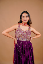 Load image into Gallery viewer, Banarasi Kotha Anarkali dress
