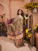 Load image into Gallery viewer, Original Kalamkari Saree With Original Vegetable Dying
