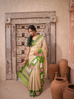 Load image into Gallery viewer, Patola Saree With Hand Printed pichwai Work
