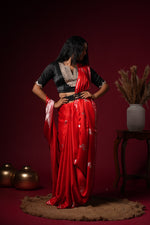 Load image into Gallery viewer, Red Silk Saree with Designer Blouse
