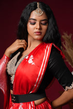 Load image into Gallery viewer, Red Silk Saree with Designer Blouse
