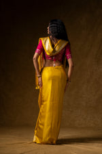 Load image into Gallery viewer, Golden Yellow Silk Saree
