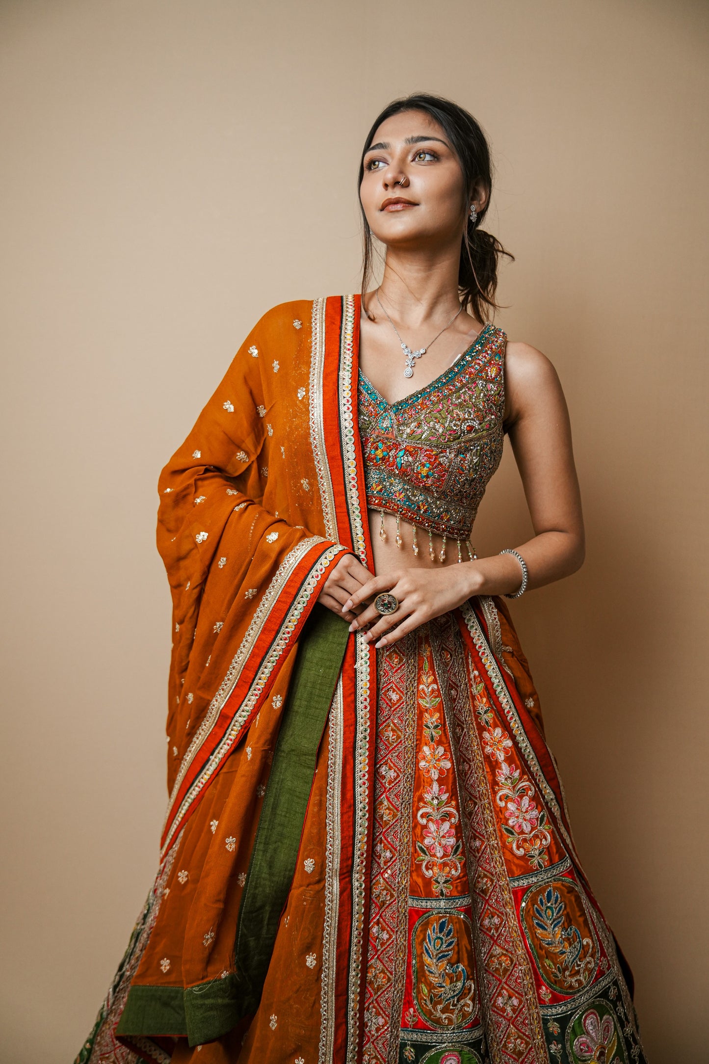 Exquisite Raw Silk Lehenga Featuring Traditional Kasab and Pita Work