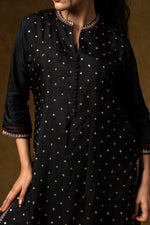 Load image into Gallery viewer, Black Ajrakh Print Suit Set
