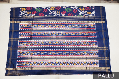 Multicolor Hyderabadi Patola Ikat Silk Saree
