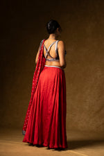 Load image into Gallery viewer, Red Contemporary Lehenga Set
