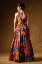 Load image into Gallery viewer, Multicolor Patchwork Digital Print Lehenga Set
