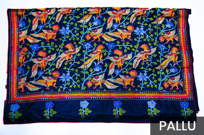 Elegant Bhagalpuri Silk Saree with Multicolor Thread Work