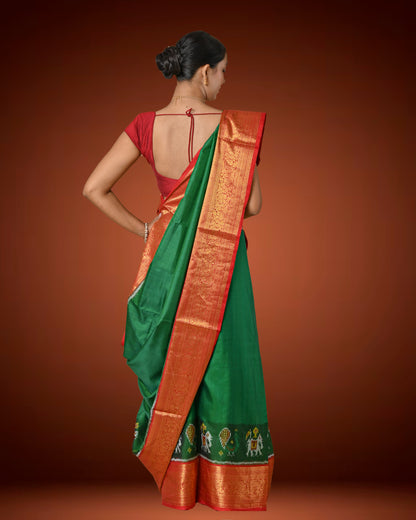 Traditional Patalo Saree with Rich Kanjivaram Silk Border