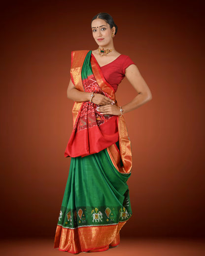 Traditional Patalo Saree with Rich Kanjivaram Silk Border