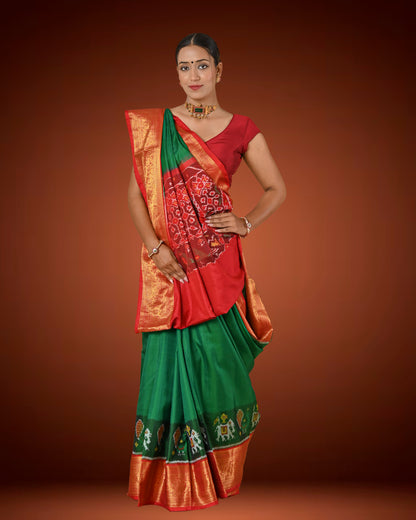 Traditional Patalo Saree with Rich Kanjivaram Silk Border
